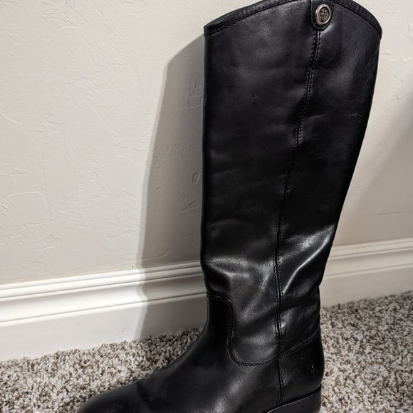 Like New Leather Melissa Button Riding Boot - Picture 2 of 6